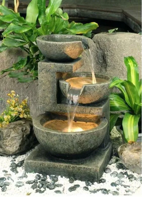 backyard water feature