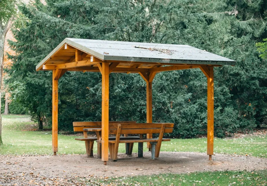 pergola to relax and unwind at the park
