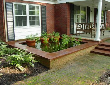 Patio pond backyard water feature