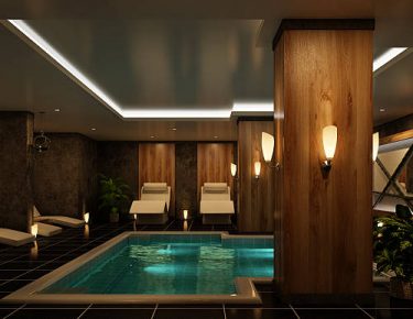 indoor luxury spa and pool