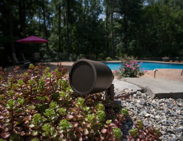 outdoor waterproof speaker by the pool