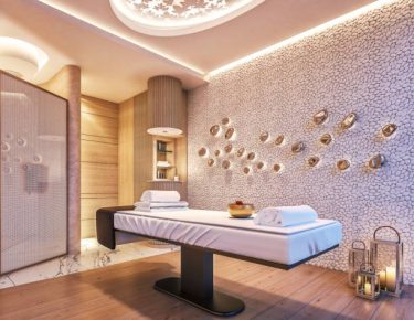 serene modern spa room by GTLAD